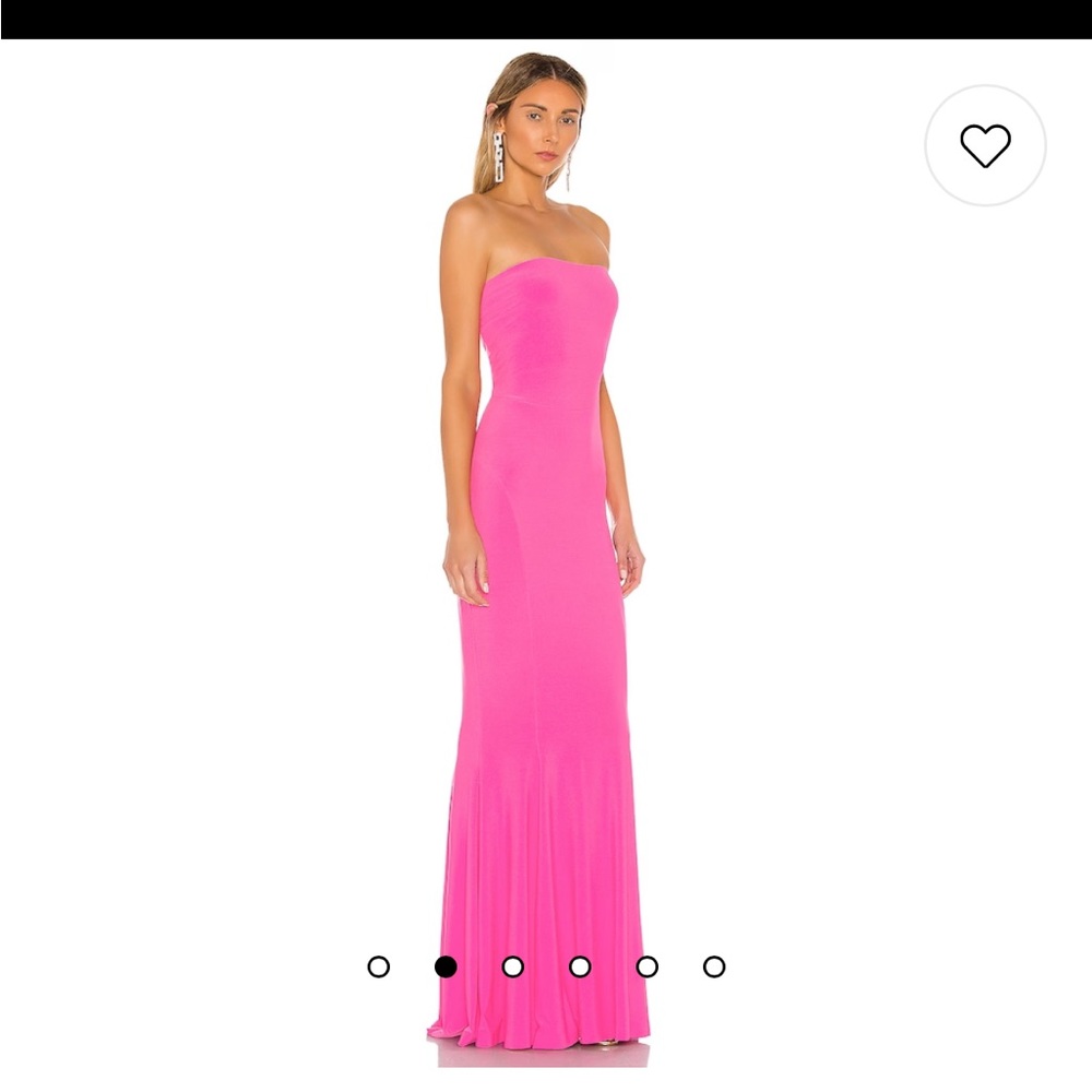 NORMA KAMALI Strapless Fishtail Gown NWT Orchid Pink